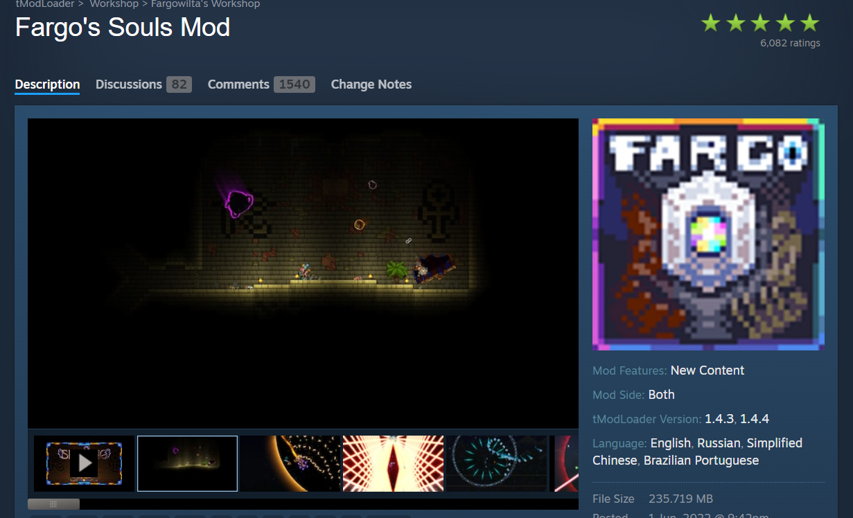 Fargo's Souls Mod